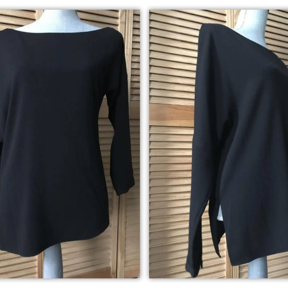 Tibi long sleeve one shoulder / off the shoulder blouse